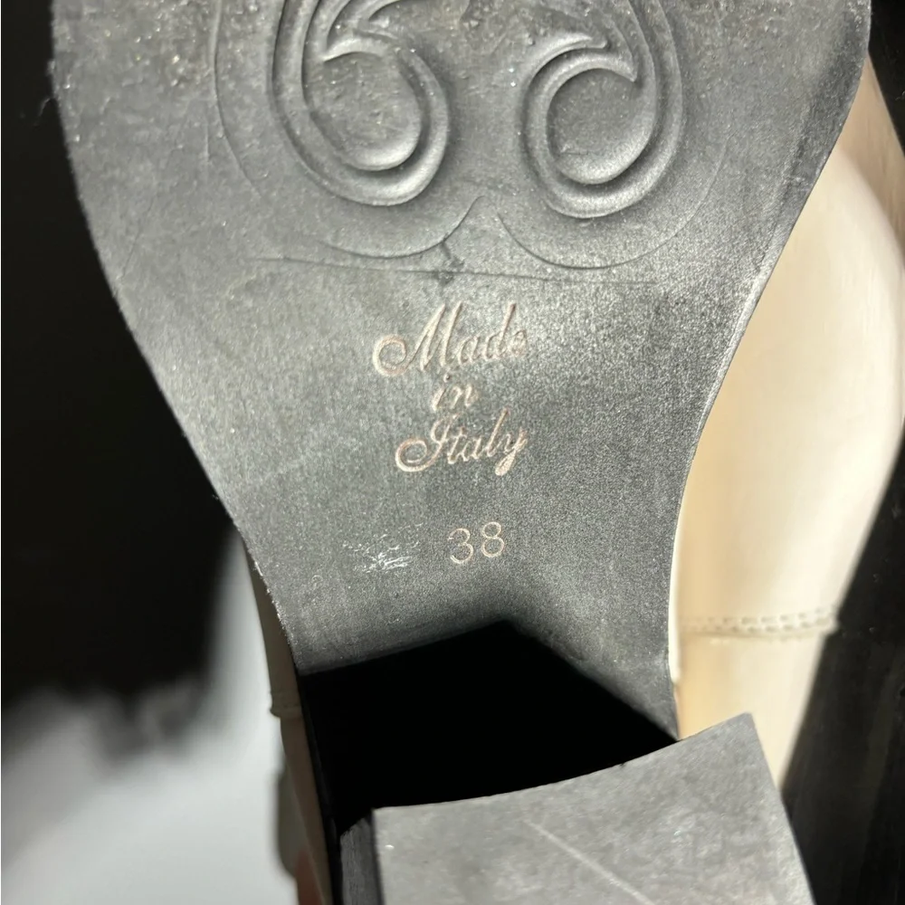 Free People Huntley High Ankle Western Boots in Bone Size EU 38 - Picture 6 of 10